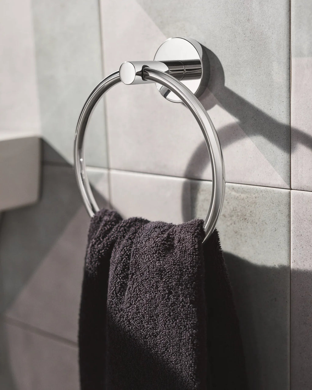 MOEN Y5785CH Arlys  Towel Ring In Chrome