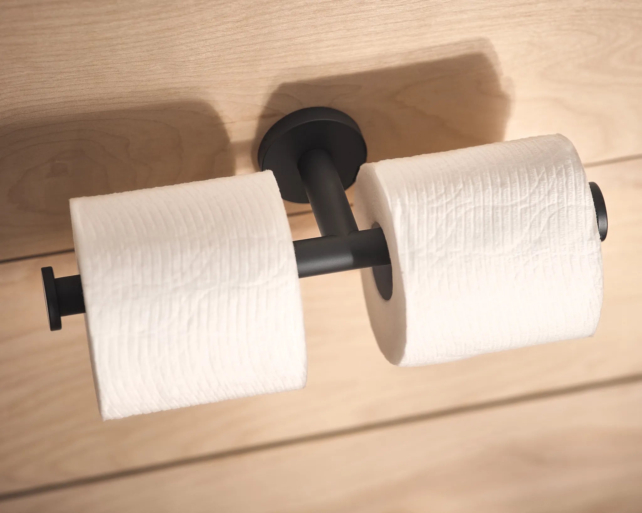 MOEN Y5788BL Arlys  Double Paper Holder In Matte Black