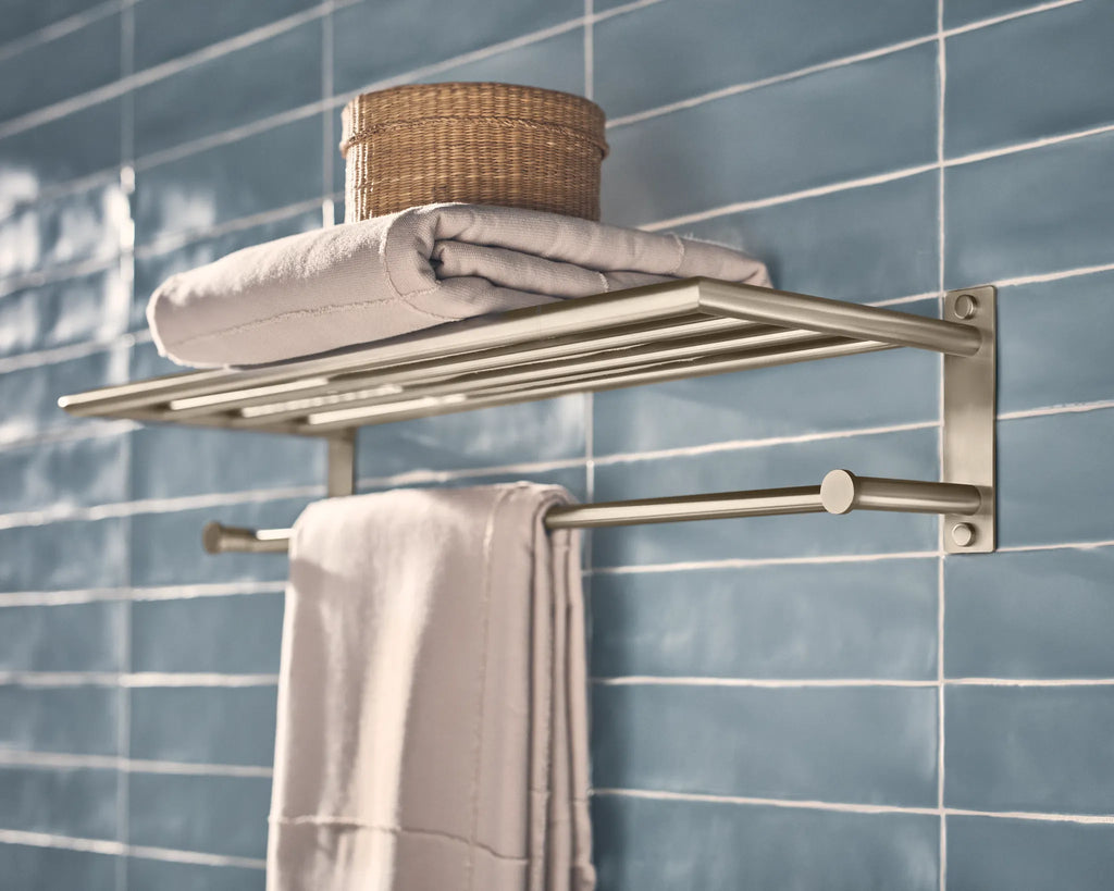 MOEN Y5794BN Arlys  Towel Shelf In Brushed Nickel