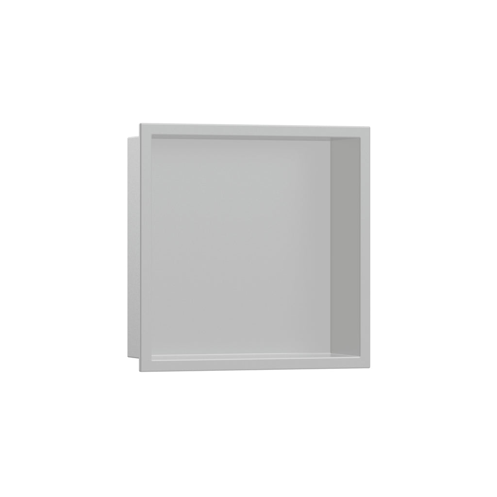HANSGROHE 56061380 XtraStoris Original Wall Niche with Integrated Frame 12"x 12"x 4" - Concrete Grey
