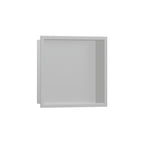 HANSGROHE 56061380 XtraStoris Original Wall Niche with Integrated Frame 12"x 12"x 4" - Concrete Grey