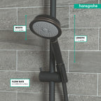 HANSGROHE 04072920 Croma 100 Classic Handshower 3-Jet, 2.5 GPM - Rubbed Bronze