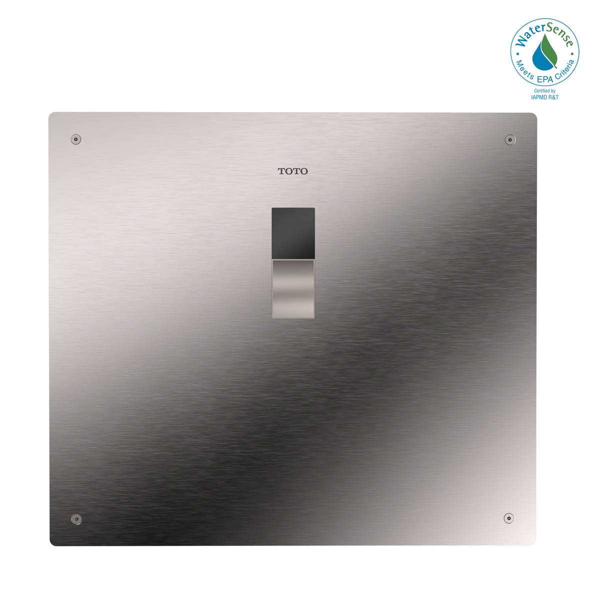 TOTO TET2LB31#SS Ecopower Touchless 1.28 Gpf High-Efficiency Concealed Toilet Flushometer Valve For Back Spud With 14 X 12 Cover Plate - Stainless Steel