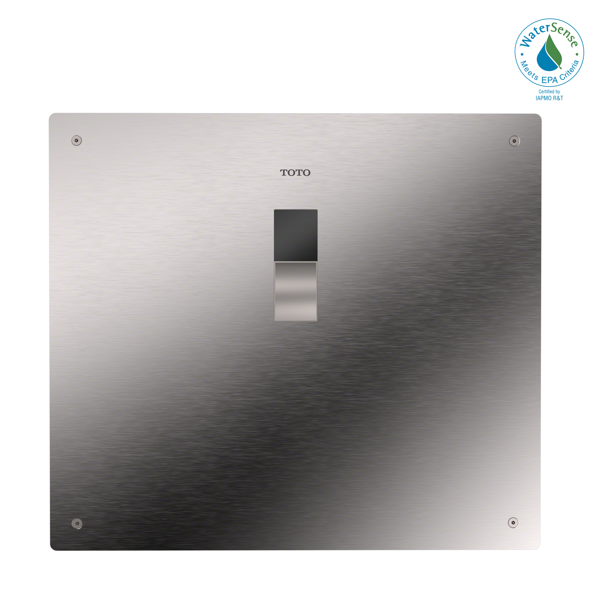 TOTO TET2UB#SS Ecopower Touchless 1.0 Gpf High-Efficiency Concealed Toilet Flushometer Valve With 14 X 12 Inch Cover Plate - Stainless Steel