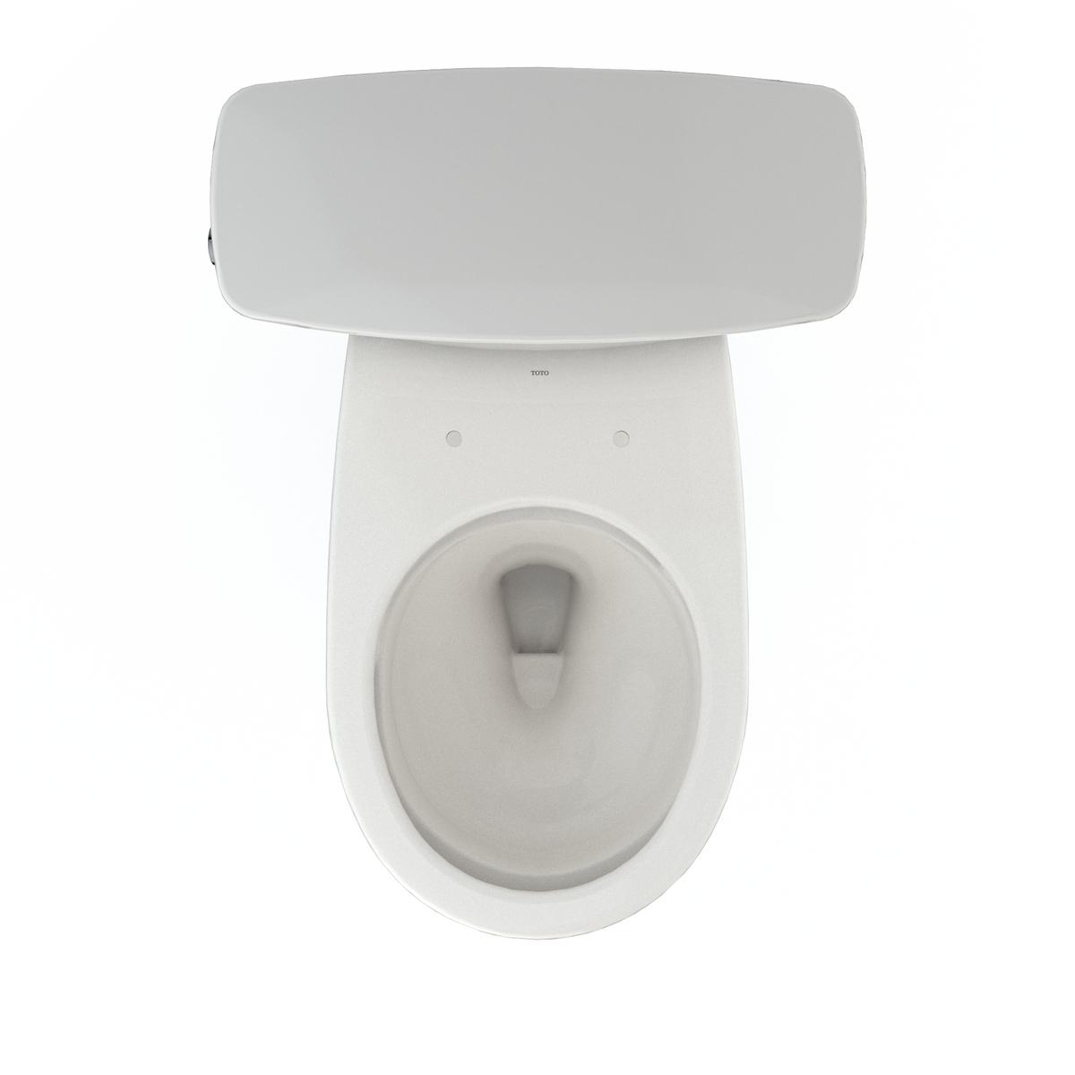 TOTO CST785CEFG#11 Drake Transitional Two-Piece Round 1.28 Gpf Universal Height Tornado Flush Toilet With Cefiontect - Colonial White