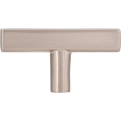 JEFFREY ALEXANDER 845TL-SN Dominique 2-1/4" Length Bar Knob - Satin Nickel