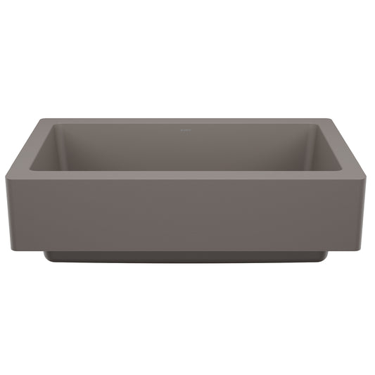 BLANCO 527417 Vintera Vintera SILGRANIT 30" Single Bowl Apron-Front Farmhouse Sink - Volcano Gray in Volcano Gray