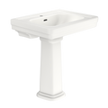 TOTO LPT530N#11 Promenade 27-1/2" X 22-1/4" Rectangular Pedestal Bathroom Sink For Single Hole Faucets - Colonial White