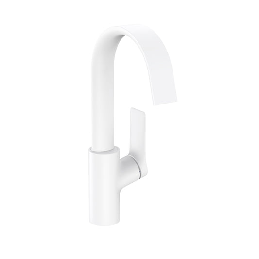 HANSGROHE 75030701 Vivenis Single-hole Faucet 210 with Swivel Spout and Pop-Up Drain, 1.2 GPM - Matte White