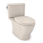 TOTO MS442124CUFG#12 Nexus 1G Two-Piece Elongated 1.0 Gpf Universal Height Toilet With Cefiontect And Ss124 Softclose Seat - Sedona Beige