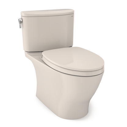 TOTO MS442124CEFG#12 Nexus Two-Piece Elongated 1.28 Gpf Universal Height Toilet With Cefiontect And Ss124 Softclose Seat - Sedona Beige