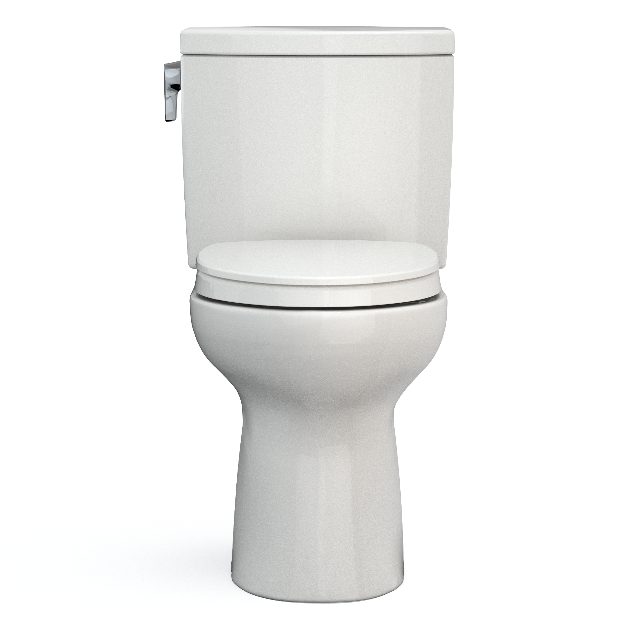 TOTO MS454124CUFG#11 Drake Ii 1G Two-Piece Elongated 1.0 Gpf Universal Height Toilet With Cefiontect And Ss124 Softclose Seat - Colonial White