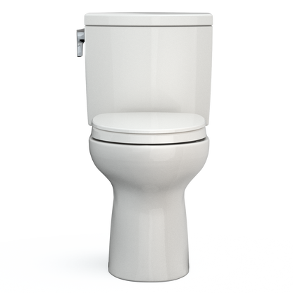 TOTO MS454124CUFG#11 Drake Ii 1G Two-Piece Elongated 1.0 Gpf Universal Height Toilet With Cefiontect And Ss124 Softclose Seat - Colonial White