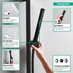 HANSGROHE 24373671 Pulsify S Wallbar Set 100 3-Jet 24", 1.75 GPM - Matte Black