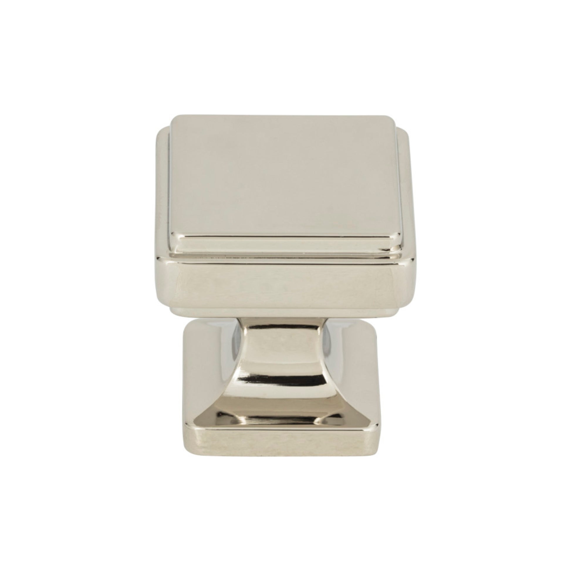 ATLAS A200-PN Kate 1 1/8" Length Square Knob - Polished Nickel