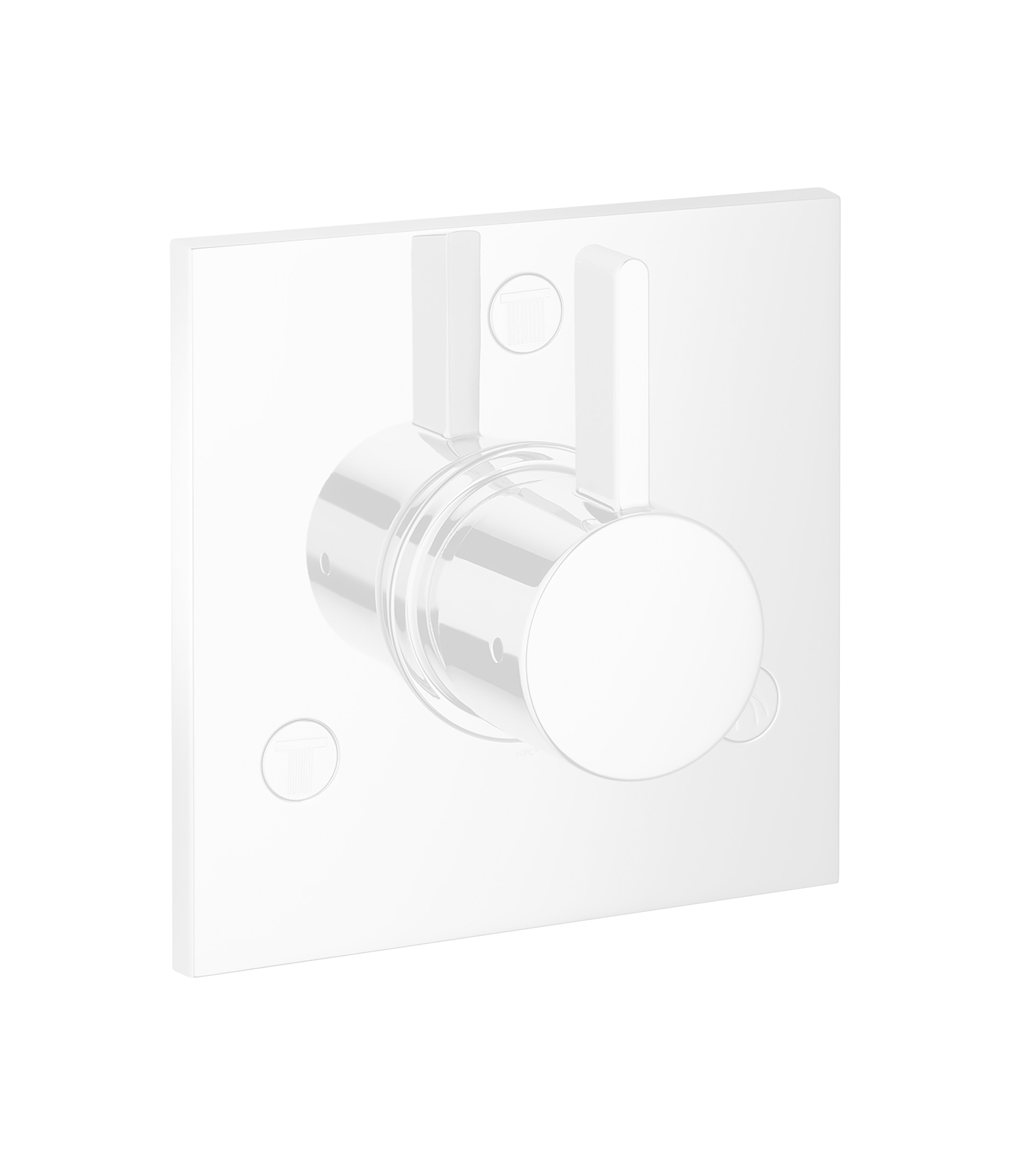 HANSGROHE 04880700 Ecostat Diverter Trim Square Trio/Quattro - Matte White