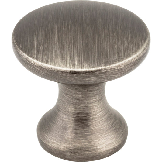 ELEMENTS 3915-BNBDL Slade 1" Diameter Mushroom Knob - Brushed Pewter