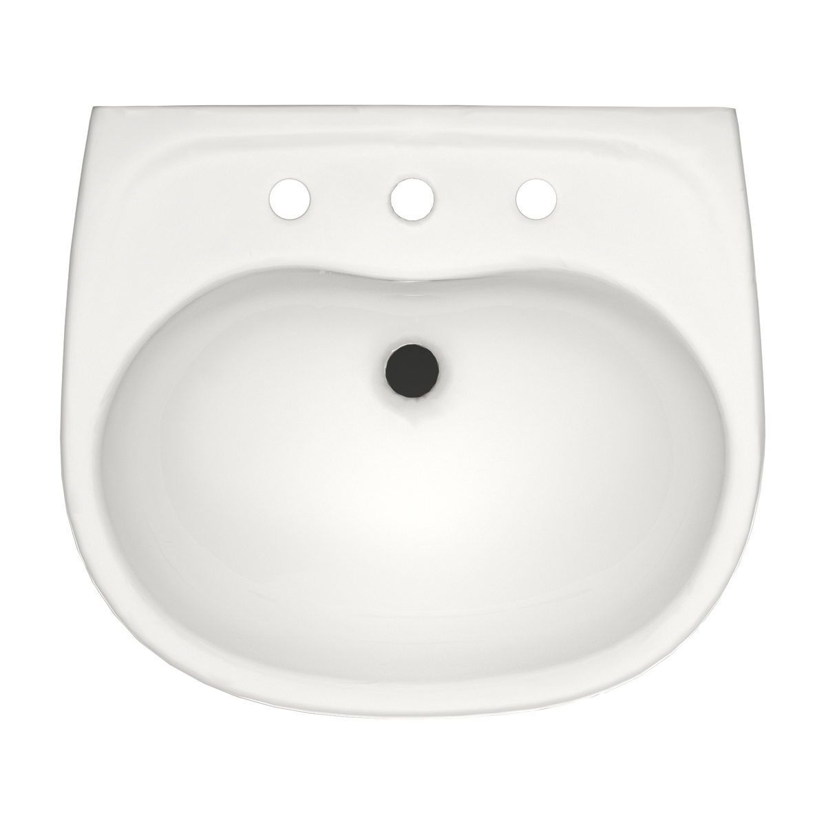 TOTO LHT241.8G#11 Supreme Oval Wall-Mount Bathroom Sink With Cefiontect And Shroud For 8 Inch Center Faucets - Colonial White