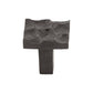 TOP KNOBS TK300CB Cobblestone 1 1/8" Length Square Knob - Coal Black