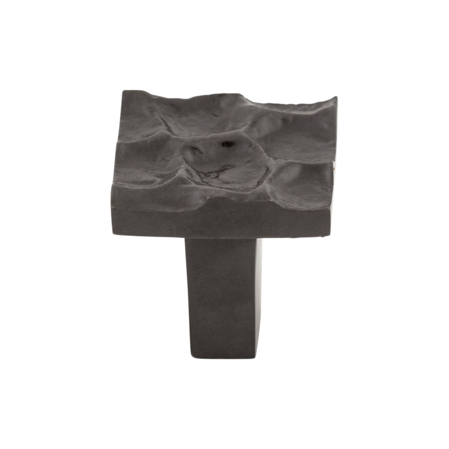 TOP KNOBS TK300CB Cobblestone 1 1/8" Length Square Knob - Coal Black