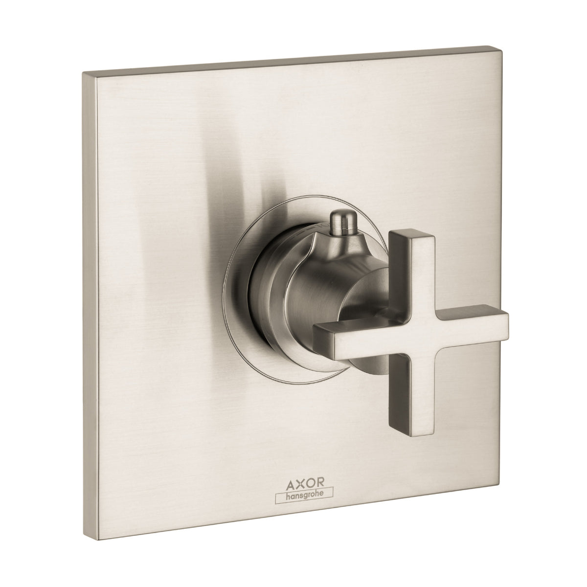 AXOR 39716821 Citterio Thermostatic Trim HighFlow with Cross Handle - Brushed Nickel