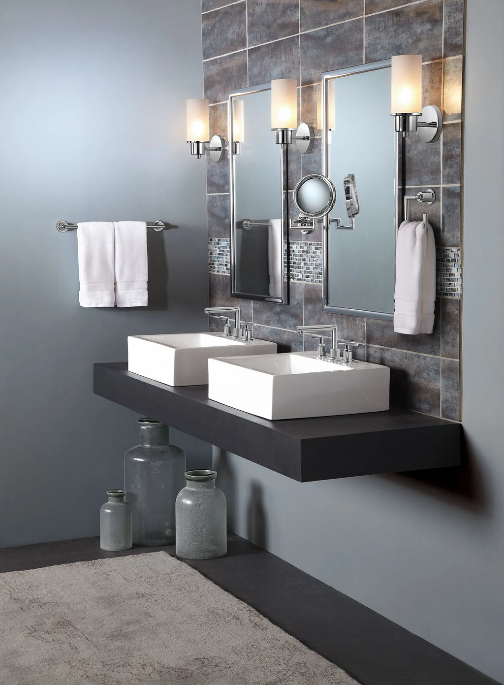 MOEN TS43002 Arris Two-Handle Low Arc Bathroom Faucet - Chrome