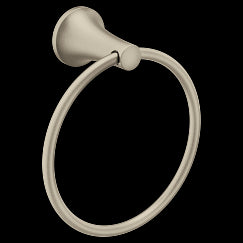 MOEN YB2686BN PYRITE TOWEL RING, BN - Brushed Nickel