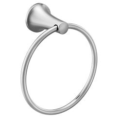 MOEN YB2686CH PYRITE TOWEL RING, CH - Chrome