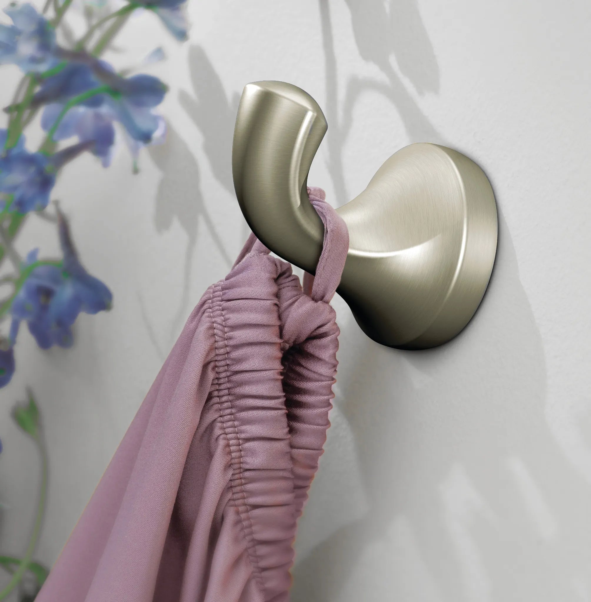 MOEN YB2803BN Eva  Single Robe Hook In Brushed Nickel