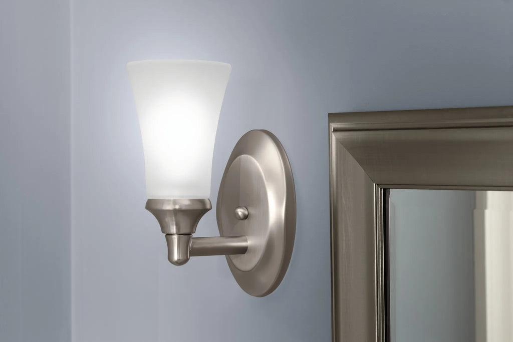 MOEN YB2861BN Eva  One Globe Bath Light In Brushed Nickel