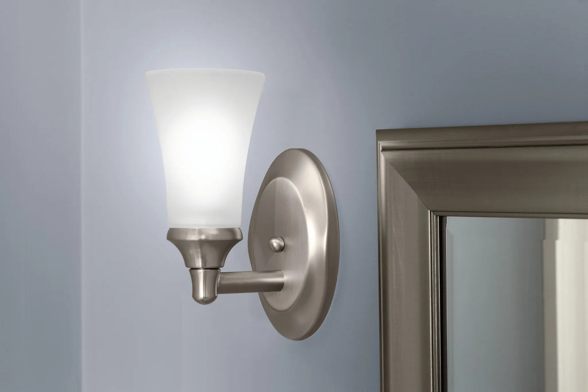 MOEN YB2861BN Eva  One Globe Bath Light In Brushed Nickel