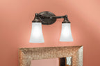 MOEN YB2862ORB Eva  Two Globe Bath Light In Oil Rubbed Bronze