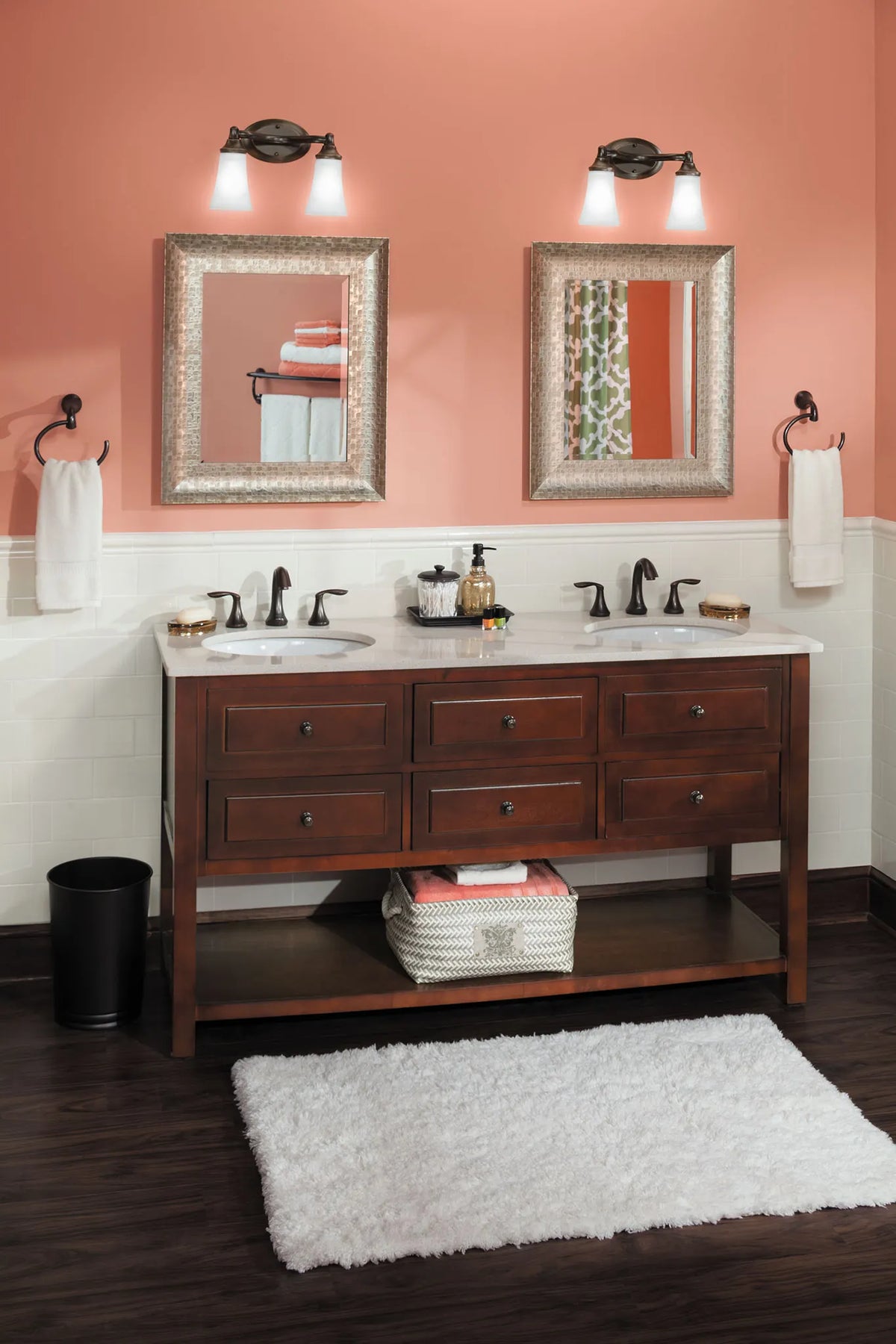 MOEN YB2862ORB Eva  Two Globe Bath Light In Oil Rubbed Bronze