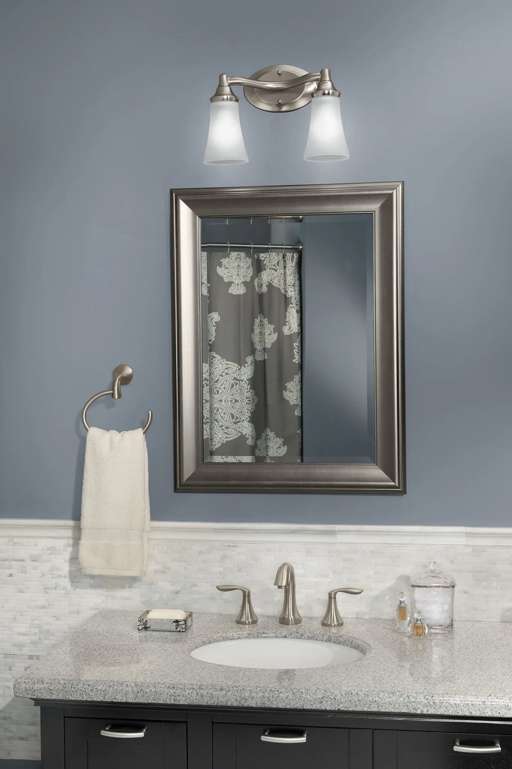 MOEN YB2862CH Eva  Two Globe Bath Light In Chrome