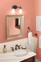 MOEN YB2862ORB Eva  Two Globe Bath Light In Oil Rubbed Bronze