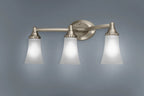 MOEN YB2863BN Eva  Three Globe Bath Light In Brushed Nickel