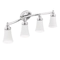 MOEN YB2864CH Eva  Four Globe Bath Light In Chrome