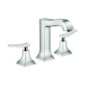 HANSGROHE 31331001 Metropol Classic Widespread Faucet 160 with Lever Handles and Pop-Up Drain, 1.2 GPM - Chrome