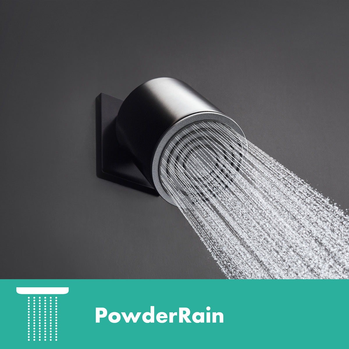 HANSGROHE 24131671 Pulsify S Showerhead 105 1-Jet, 2.5 GPM - Matte Black
