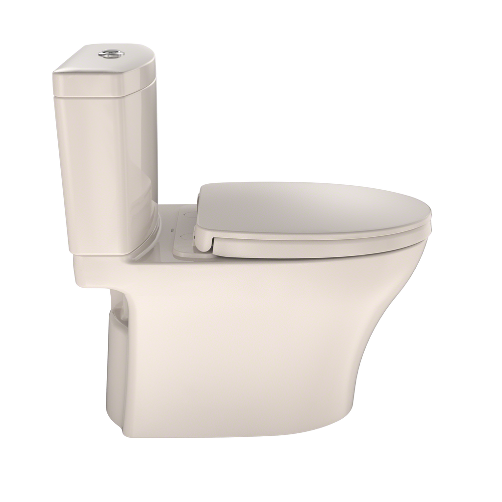 TOTO MS446124CEMFGN#12 Aquia Iv Two-Piece Elongated Dual Flush 1.28 And 0.9 Gpf Universal Height Toilet With Cefiontect - Sedona Beige