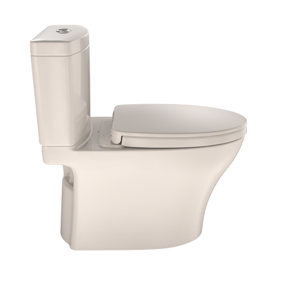 TOTO MS446124CEMFGN#12 Aquia Iv Two-Piece Elongated Dual Flush 1.28 And 0.9 Gpf Universal Height Toilet With Cefiontect - Sedona Beige