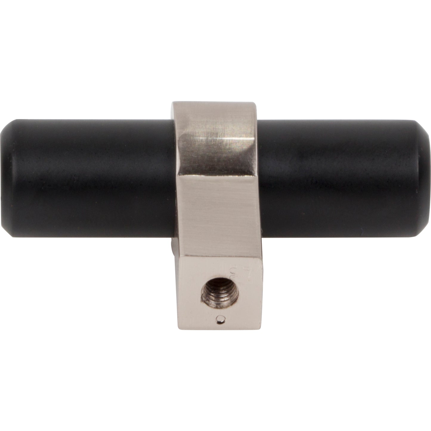 JEFFREY ALEXANDER 51MBSN Key Grande 2" Length Bar Knob - Matte Black w/Satin Nickel