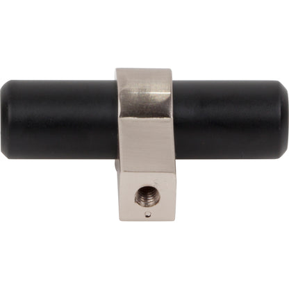 JEFFREY ALEXANDER 51MBSN Key Grande 2" Length Bar Knob - Matte Black w/Satin Nickel