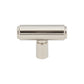 TOP KNOBS TK3111PN Clarence 2" Length Bar Knob - Polished Nickel