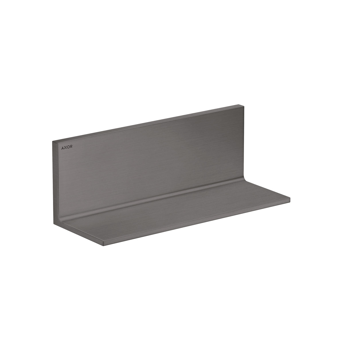 AXOR 42644340 Universal Rectangular Shelf, 12" - Brushed Black Chrome