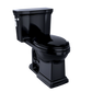 TOTO MS814224CEF#51 Promenade II One-Piece Elongated 1.28 GPF Universal Height Toilet , Ebony