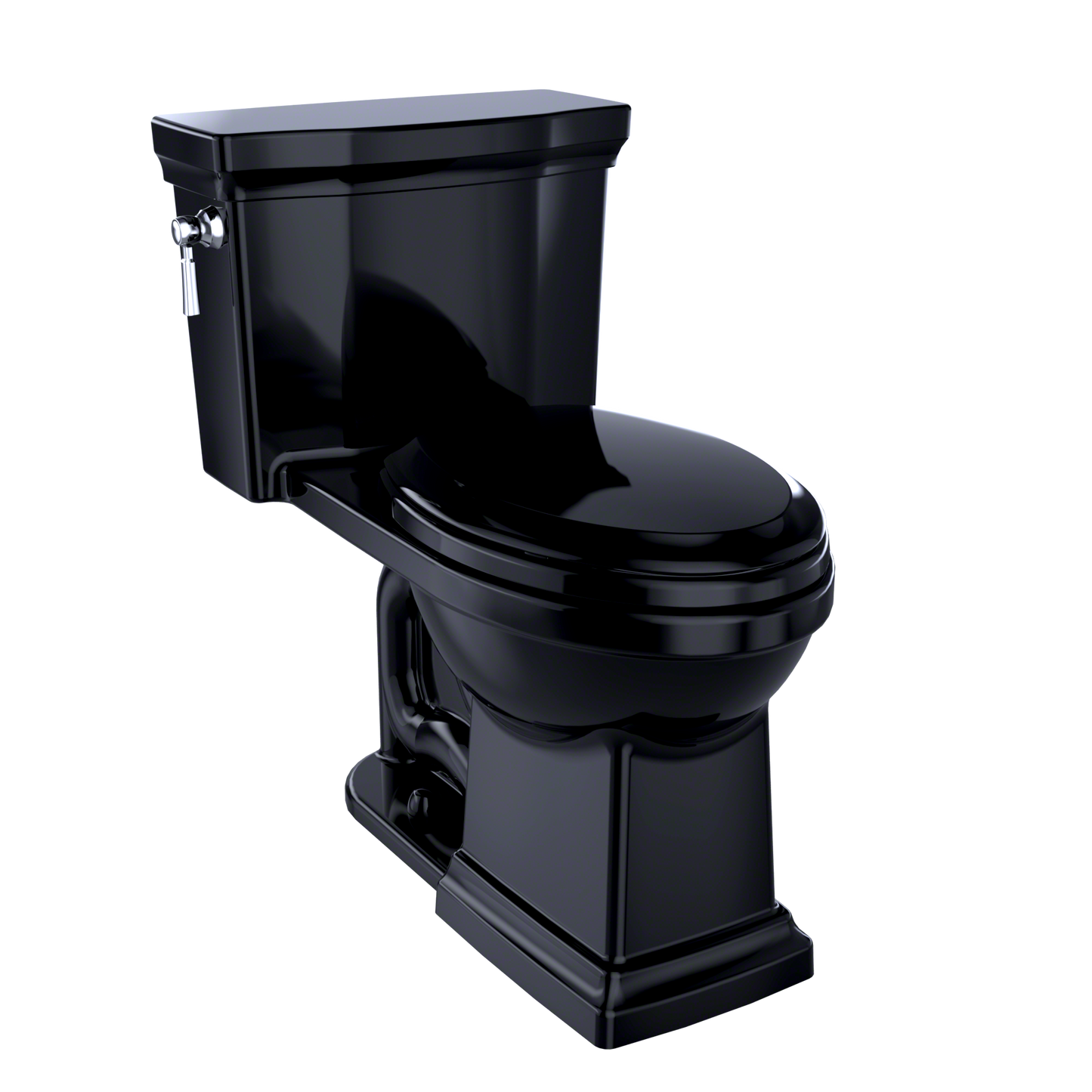 TOTO MS814224CEF#51 Promenade II One-Piece Elongated 1.28 GPF Universal Height Toilet , Ebony