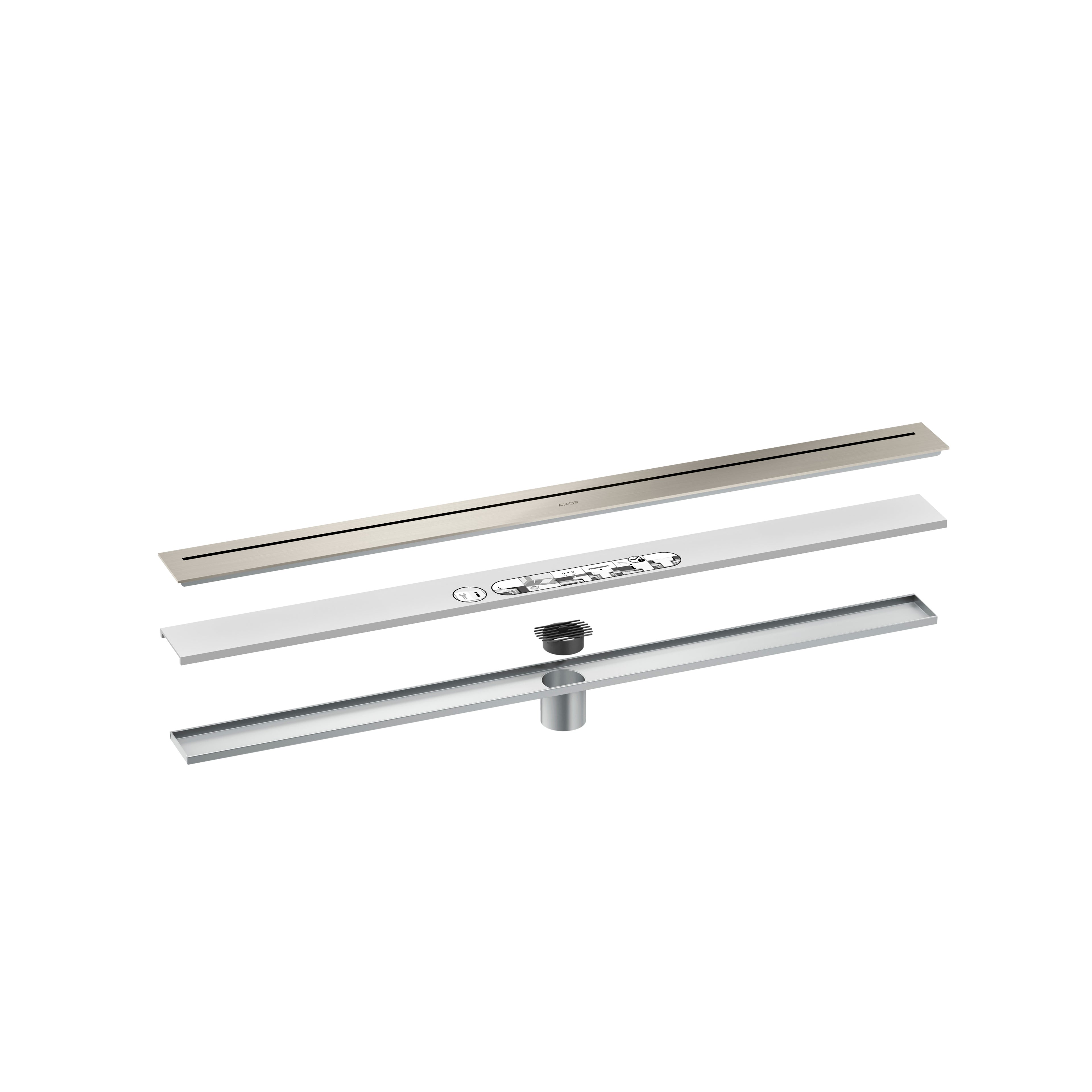 AXOR 42522001 Drains Floor Installation 35 7/16" - Chrome