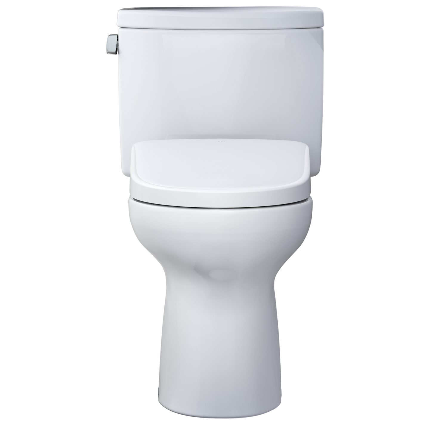 TOTO MW4544736CEFGA#01 WASHLET+ Drake II Two-Piece Elongated 1.28 GPF Toilet with Auto Flush WASHLET+ S7A Contemporary Bidet Seat , Cotton White