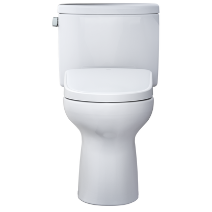 TOTO MW4544736CEFGA#01 Washlet+ Drake Ii Two-Piece Elongated 1.28 Gpf Toilet With Auto Flush Washlet+ S7A Contemporary Bidet Seat - Cotton White